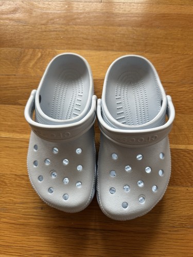 Crocs Clásico Zueco Unisex Sin Cordones Mujer Zapato Sandalias Ultra Ligeras Azul Talla 3-5 - Imagen 7 de 9