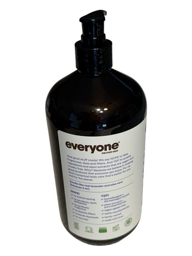 Everyone 3-in-1 Soap, Lavender + Aloe Two x 32 fl oz Pump Bottles - Picture 5 of 8