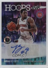 2019-20 Panini NBA Hoops Premium Stock Ink Flash Prizm Langston Galloway Auto