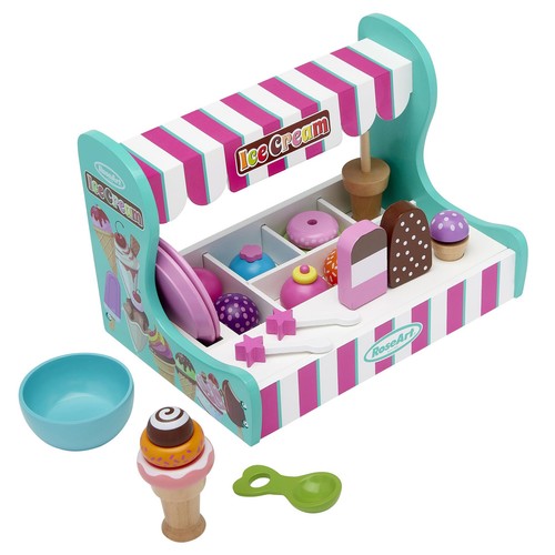 RoseArt Wooded Ice Cream Parlor Play Set 23 Piece Pretend Ice Cream Gift for ... - Picture 5 of 5