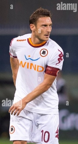 RARE Men's KAPPA XL AS Roma White Away Shirt 2011/12 TOTTI 10 - Picture 4 of 10