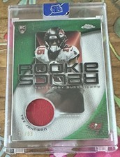 2025 Topps Chrome Rookie Relics Tez Johnson #RR-TJ Green Refractor /99