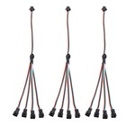 ARGB Splitter Cable, 3 Pcs Fan RGB Extension Power Cord with 3Pin Splitter Cable