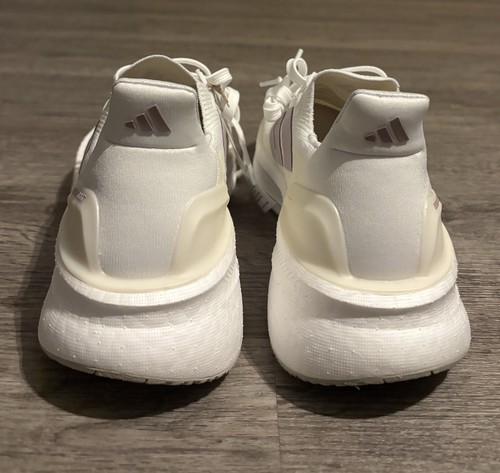 Women’s size 6.5 -Adidas Ultra Boost 5X Running Shoe Wonder White Purple JI3018 - Picture 4 of 5