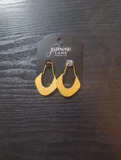 Gold Teardrop Mod Earrings New by Jasmine Lane Jewelry Co.