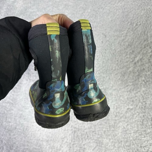 Bogs Kleinkind Thermo Schneestiefel 6 blau grüne Drachen - Bild 4 von 8