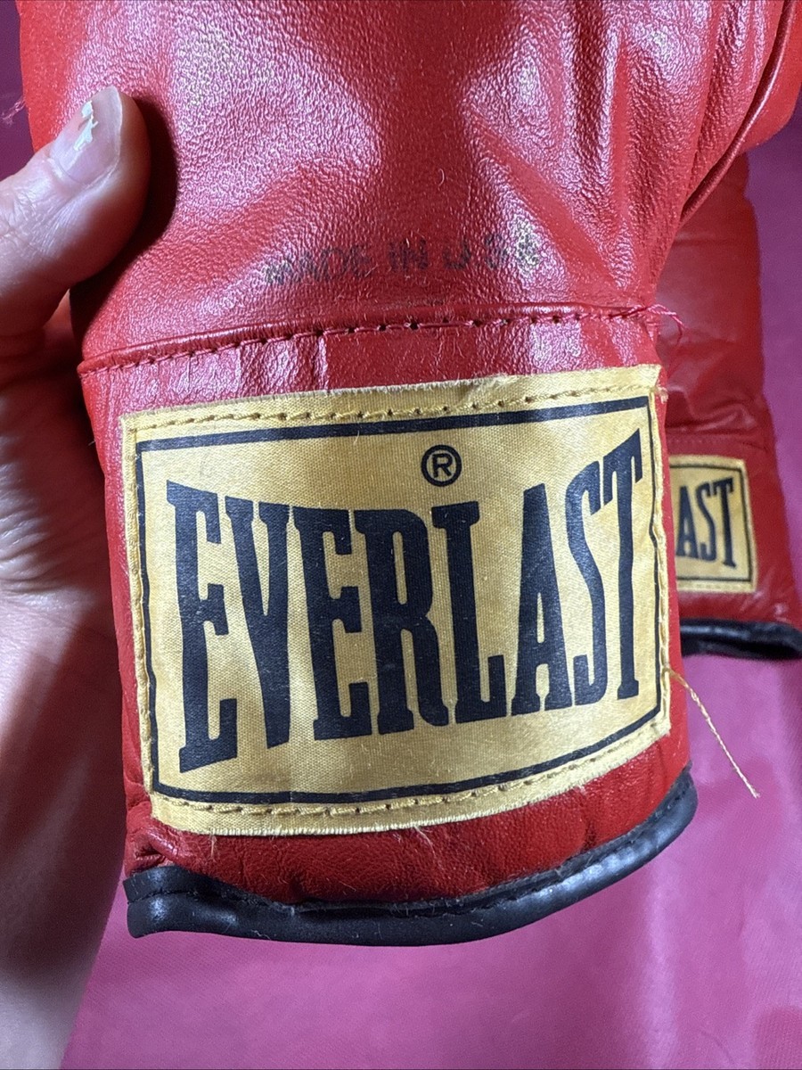 Everlast 12 ounce Laceless Boxing Gloves - Red Vintage I4 | eBay