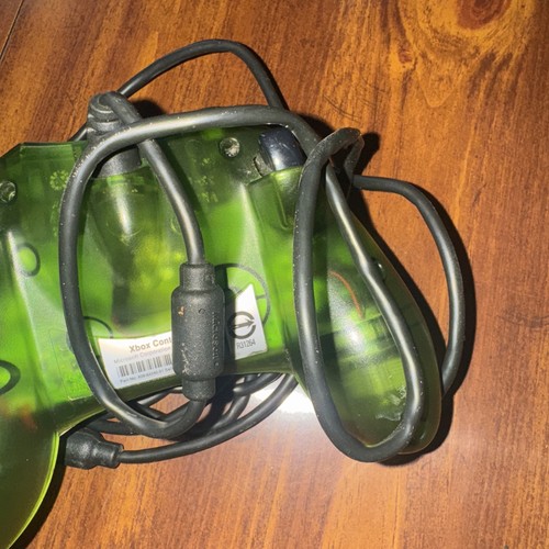 Original Xbox Controller S-Type Halo Green Genuine OEM w/ Breakaway Cable TESTED - Picture 4 of 4