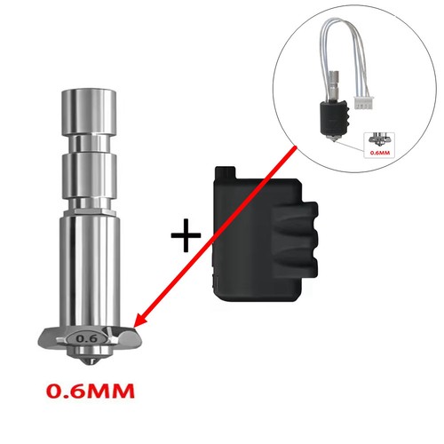 Hotend For Anycubic Kobra3 max Combo Swap Nozzle Harden Steel 0.4 0.6 0.8 HAU - Afbeelding 25 van 26