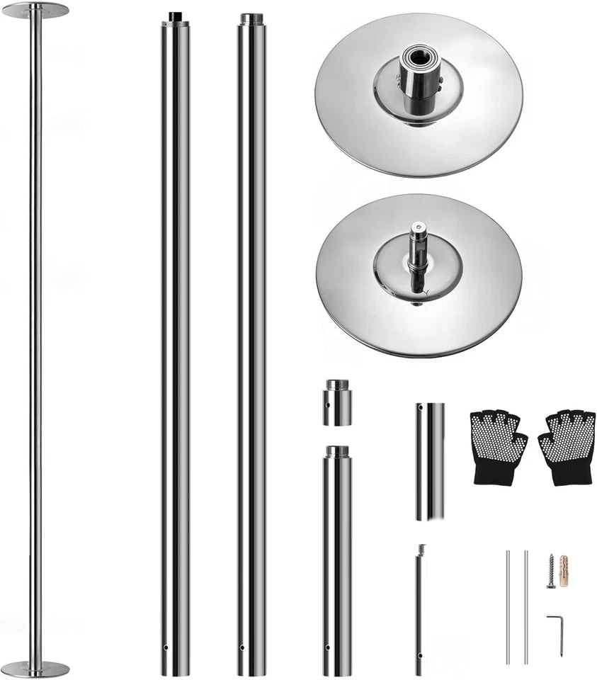 Poste de baile giratorio profesional - Poste de fitness portátil para hogar y estudio Foto 3 de 4