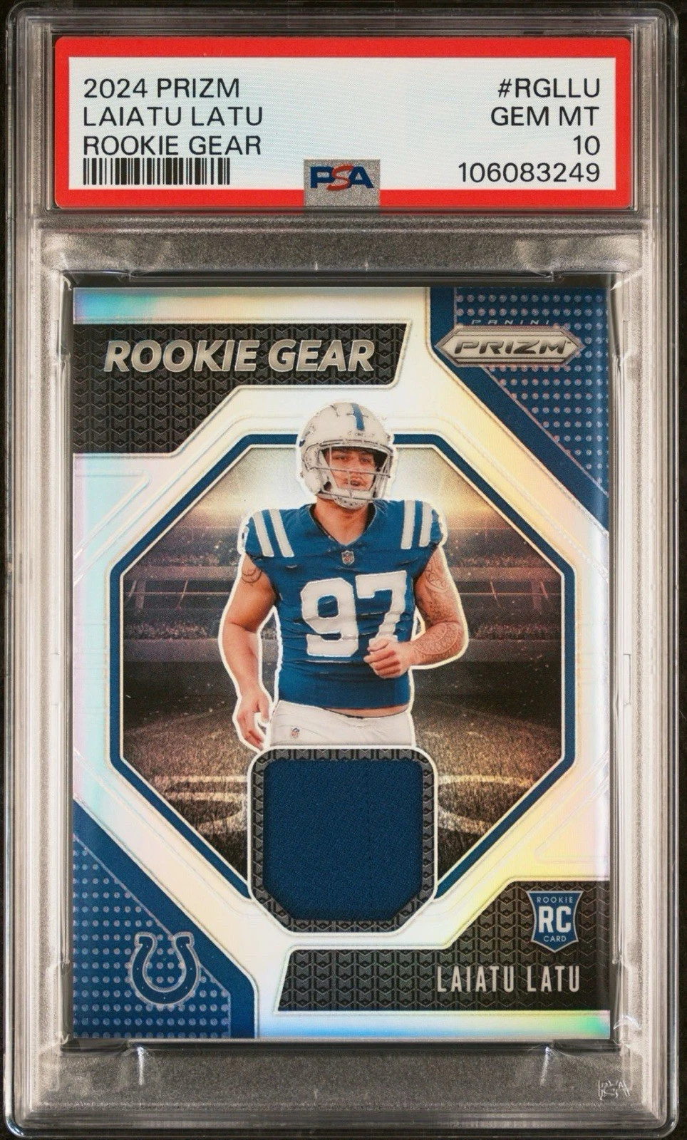 Laiatu Latu Panini Prizm Rookie Gear #RGLLU Base