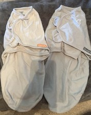 SwaddleMe Original Swaddle Gray, Size Small/Medium, 0-3 Months, 2-Pack