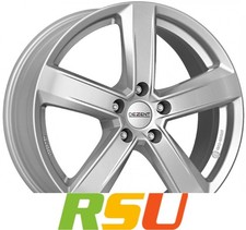 Dezent TU silver 7x17" ET38 LK5 112 ML 70.1 Alufelgen 17 Zoll