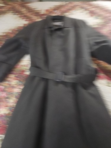 Vintage Bill Blass Herren Black Label olivgrün Trenchcoat 40R Reißverschlussfutter Gürtel - Bild 13 von 14