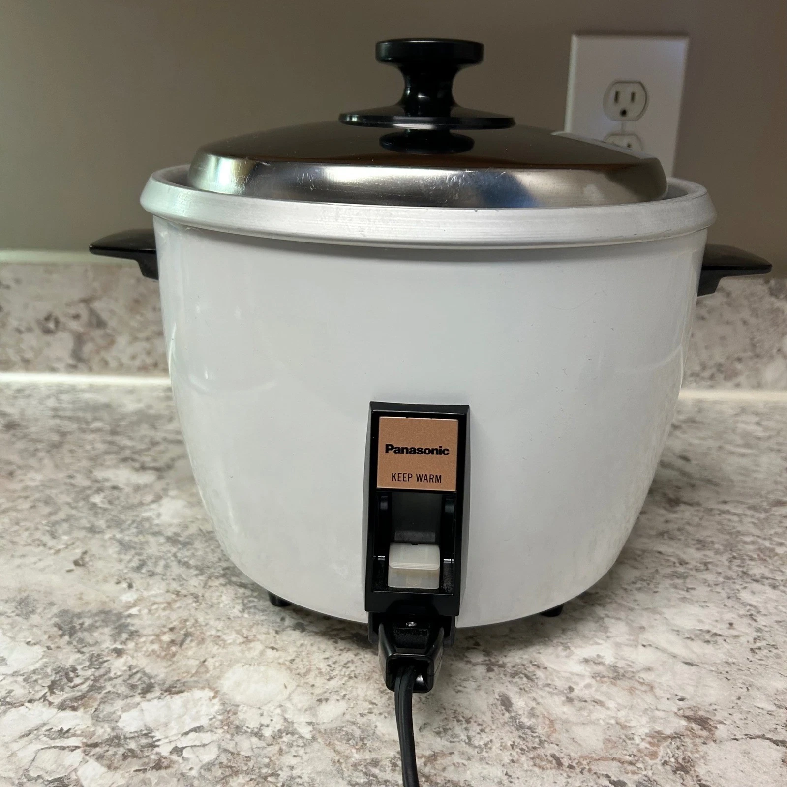 Panasonic Rice Cooker 10-Cup White Rice-O-Mat SR-18FH Steamer Keep Warm