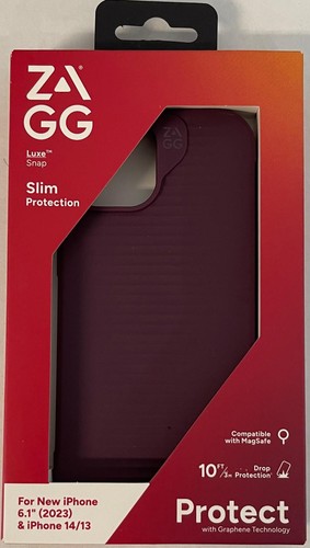 ZAGG Luxe Snap iPhone 15/14/13 Handyhülle, MagSafe Handyhülle, Pflaume Lila - Bild 2 von 2