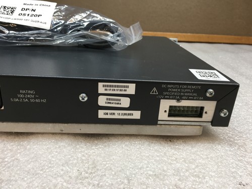 Cisco Catalyst 3750 24 Port PoE Managed Network Switch WS-C3750-24PS-S V06 - Bild 8 von 9