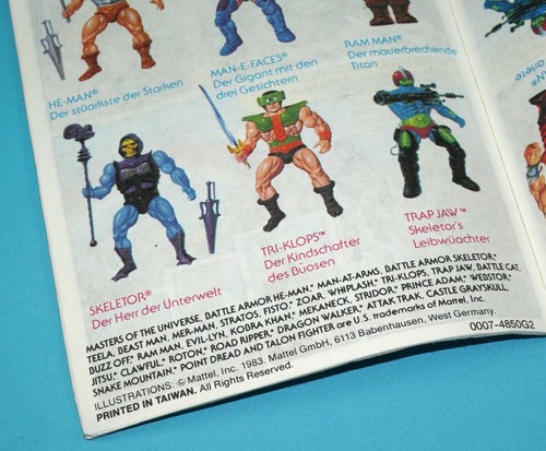 MOTU HE-MAN MASTERS OF THE UNIVERSE MINI COMIC MASKS OF POWER DE IT TAIWAN 1983 - Foto 2 di 3