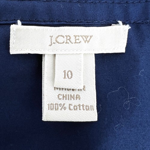 J. Camicetta girocollo senza maniche blu navy collo arricciato taglia 10 - Foto 5 di 7
