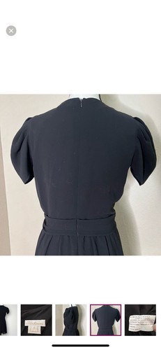 Shoshanna Porter schwarzes Kreppkleid Größe 6 - Bild 8 von 10