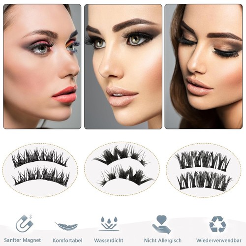 12 Pcs Magnetische Wimpern Magnet Wimpern Wimpern Magnetisch Magnetic Lashes - Bild 5 von 12