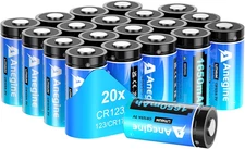 CR123A 3V Lithium Battery 1650Mah, 123A Lithium Batteries 10 Years Shelf Life CR