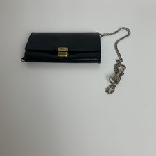 Waiter Server Wallet 6 Bill Compartments Change Pouch Chain Black Pre Owned