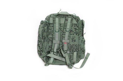 Mochila de campo militar Supreme verde oliva logotipo de caja SS23 - Imagen 8 de 8