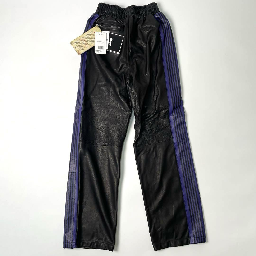 NEEDLES×SCHOTT　LEATHER TRACK てつ NEEDLES x Schott Track Pants Cowhide Leather Size-XS Used | eBay
