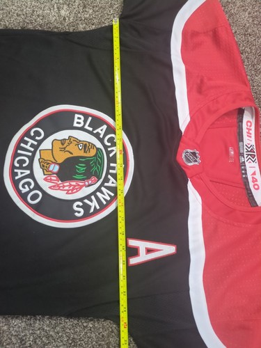 Adidas Chicago Blackhawks Brent Seabrook #7 retro maglia retro rovesciata taglia 50 - Foto 7 di 10