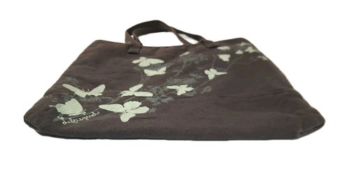 Vintage Y2K Butterfly Tote Bag Organic Cotton Boho Hippie Eco Reusable Bag - Bild 2 von 13