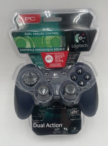 Logitech Dual Action Analog USB Blue Gamepad Controller for PC