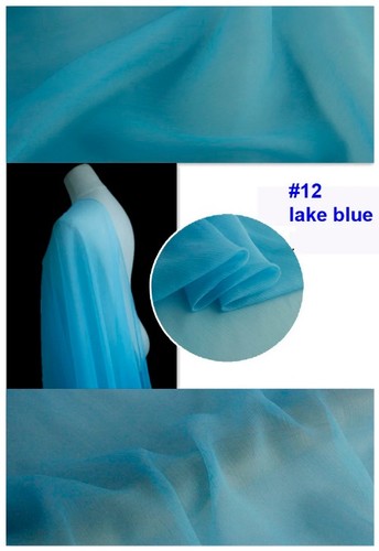 Plain Dyed Pure Mulberry Silk Scarf Textile Crinkled Silk Chiffon Crepe Fabrics - Picture 16 of 47