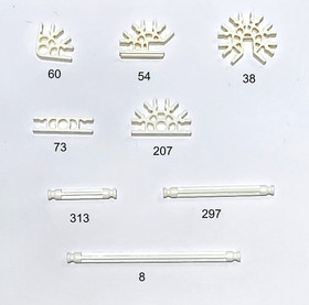 1000+ NEW MICRO K'NEX White Rods & Connectors London Eye Ferris Wheel Parts KNEX