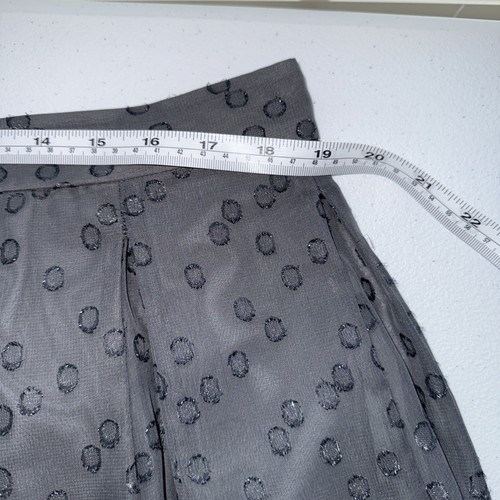 Anne Klein Damen Faltenrock grau Größe 14 knielang Reißverschluss hinten - Bild 3 von 8