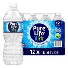 Pure Life Purified Water - 16.9 Fl Oz Plastic Bottled Water 12 Pack