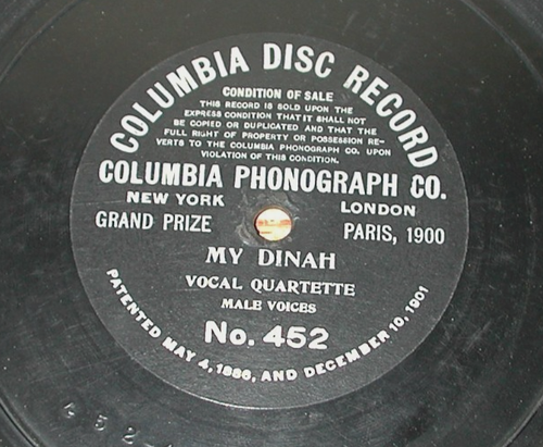 EARLY 1900S COLUMBIA DISC 78 RPM RECORDS NUMBERS 181, 368, 452 & 718 - SEE LIST - Foto 5 di 9