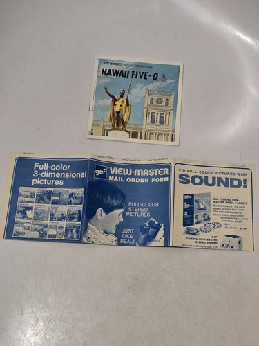 Hawaii FIVE-O CBS TV SERIES 1973 3d View-Master 3 Reel Packet - Bild 5 von 6