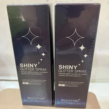Two-60ml Body Shiny Glitter Highlighter Shimmer Spray for Face Body Hair Party