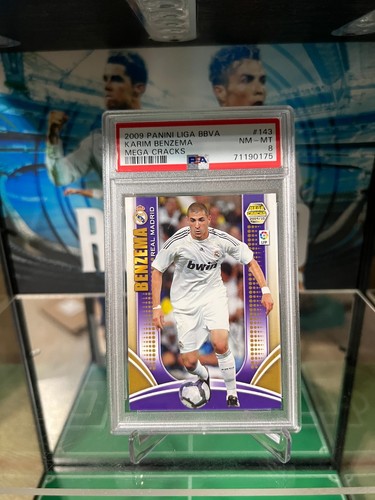 2009 Panini Liga BBVA Mega Cracks 2009/10 #143 Karim Benzema PSA 8 Real Madrid - Picture 9 of 20