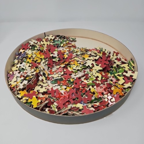 Vintage Springbok Circular Puzzle Garden Flowers Maynard Reece Art ~ COMPLETE - Picture 6 of 6