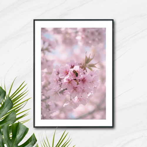 Pink Botanic Nature Wall Art Print Bedroom Living Room Picture Poster Home Decor - Picture 16 of 29