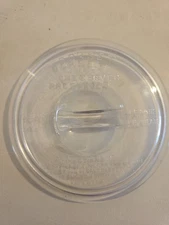 Vintage Depression Glass Dorset Cheese Preserver Keeper Heavy Canister Jar