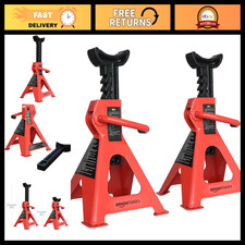 3 Ton Steel Jack Stands - Adjustable Height Easy To Use 6000 Lb Capacity Pai