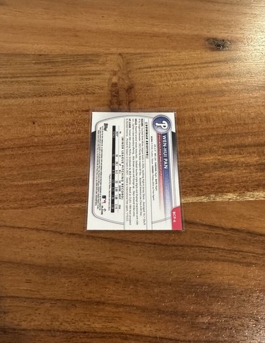 Wen-Hui Pan 2025 1st Bowman Chrome Prospects Reptilian Refractor SP Rookie NRMT+ - Picture 2 of 2