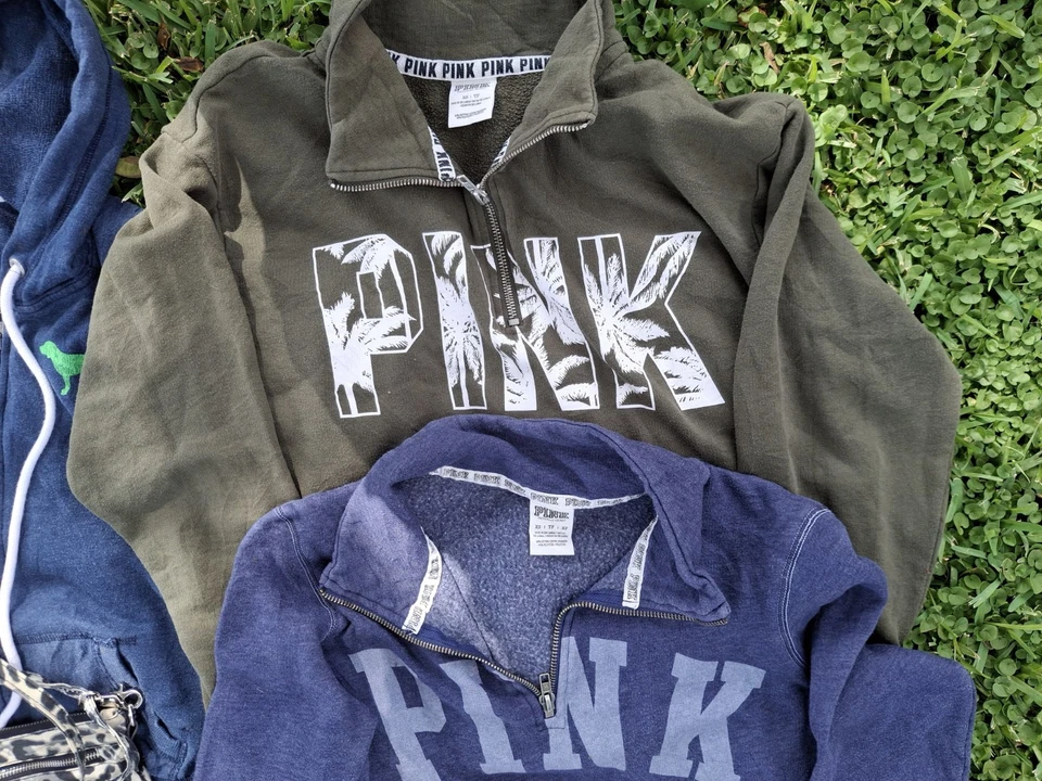 Victoria’s Secret Pink 10 Piece Lot Women’s XS Bling Shirts, Hoodies, RESELLERS - Image 3 of 4