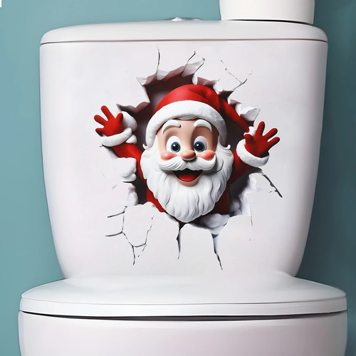 Christmas Toilet Sticker Merry Christmas Decoration for Home 2025 Pendant - Picture 7 of 26