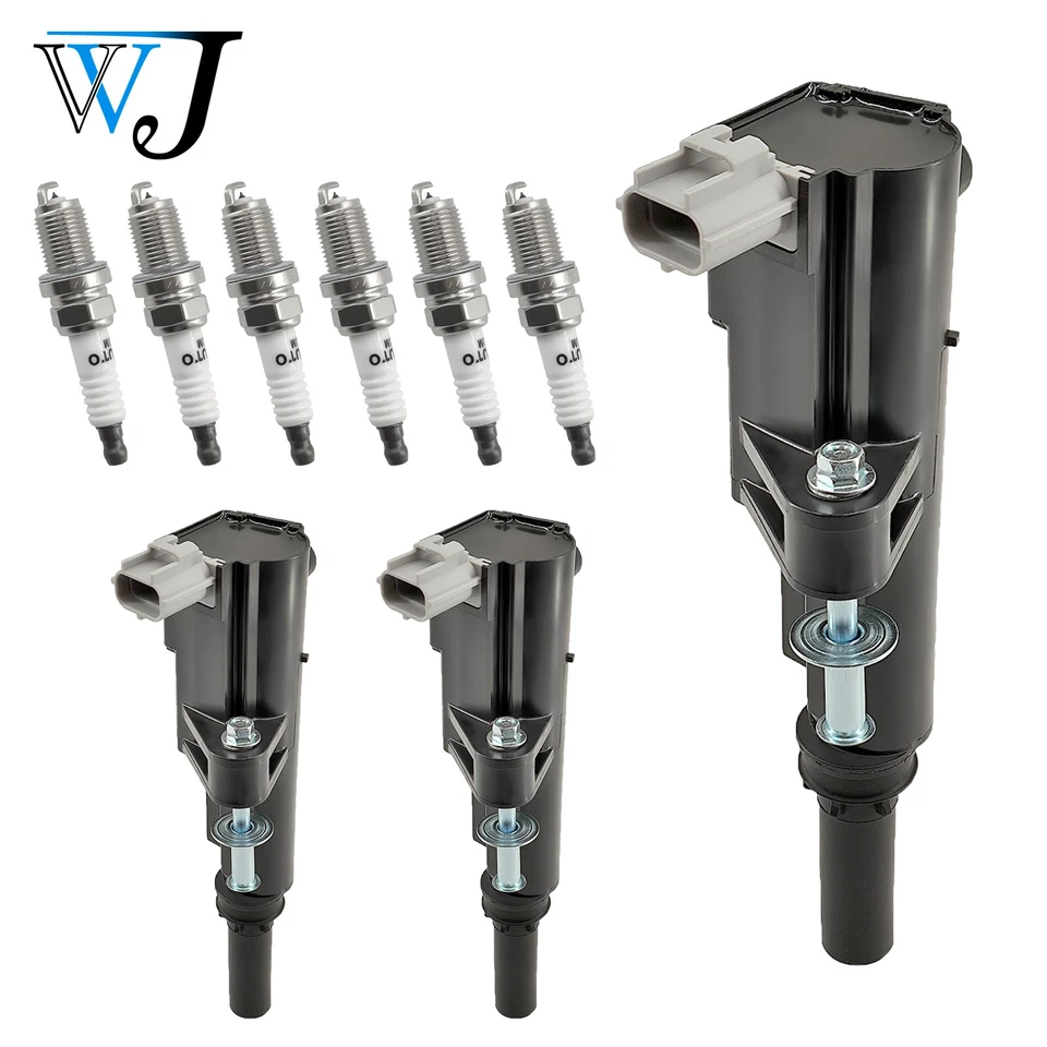 3X Ignition Coil+6X Iridium Spark Plug For 2009-2012 Dodge Dakota 05149199AA - Imagem 2 de 4