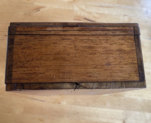 Antike Holzdose Intarsien - Bild 7 von 10