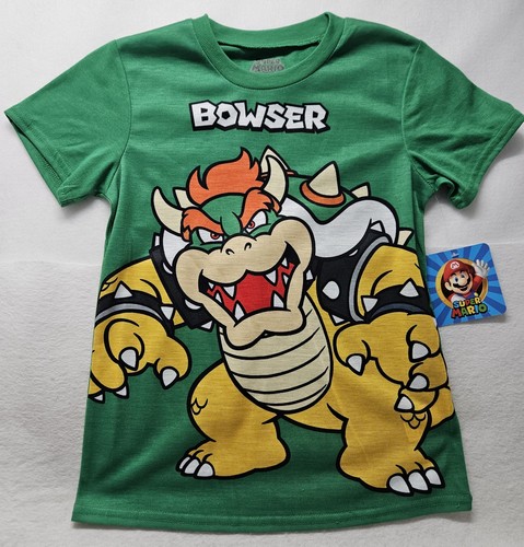 Super Mario Bowser Boys' Tee & Shorts 2-Piece Pajama Set Size M(8)/New - Picture 2 of 9